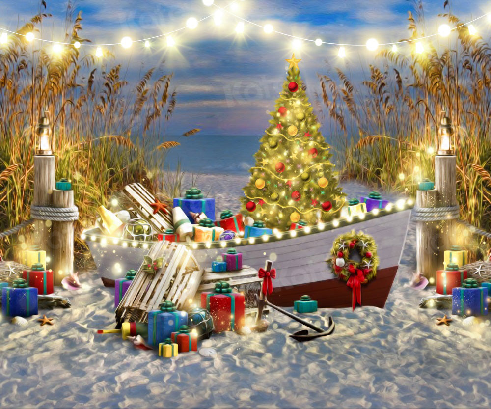 Kate Christmas Beach Backdrop Gift for Photography - Kate Backdrop AU