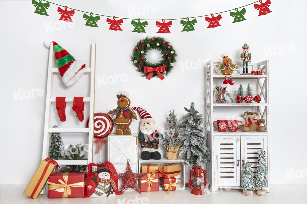 Kate Christmas Backdrop Toy Gingerbread Gift Designed by Emetselch - Kate Backdrop AU