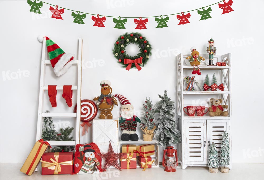 Kate Christmas Backdrop Toy Gingerbread Gift Designed by Emetselch - Kate Backdrop AU