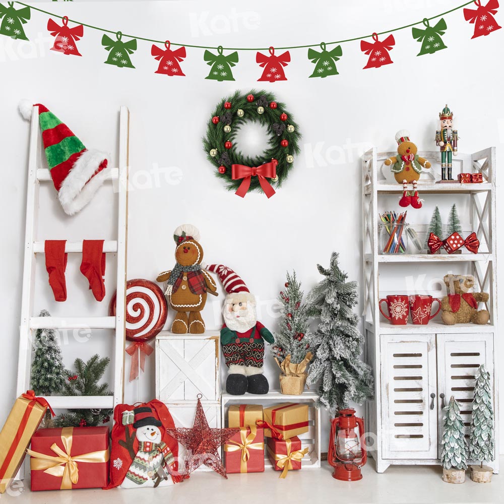Kate Christmas Backdrop Toy Gingerbread Gift Designed by Emetselch - Kate Backdrop AU