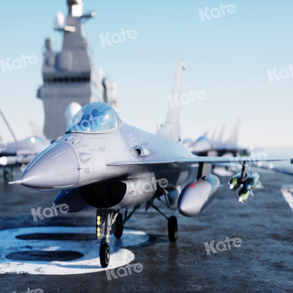 Kate Aircraft Carrier Backdrop Airplane Designed by Chain Photography - Kate Backdrop AU