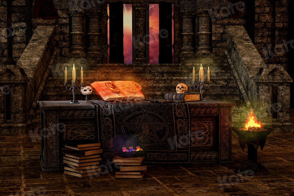 Kate Halloween Building Backdrop for Photography - Kate Backdrop AU