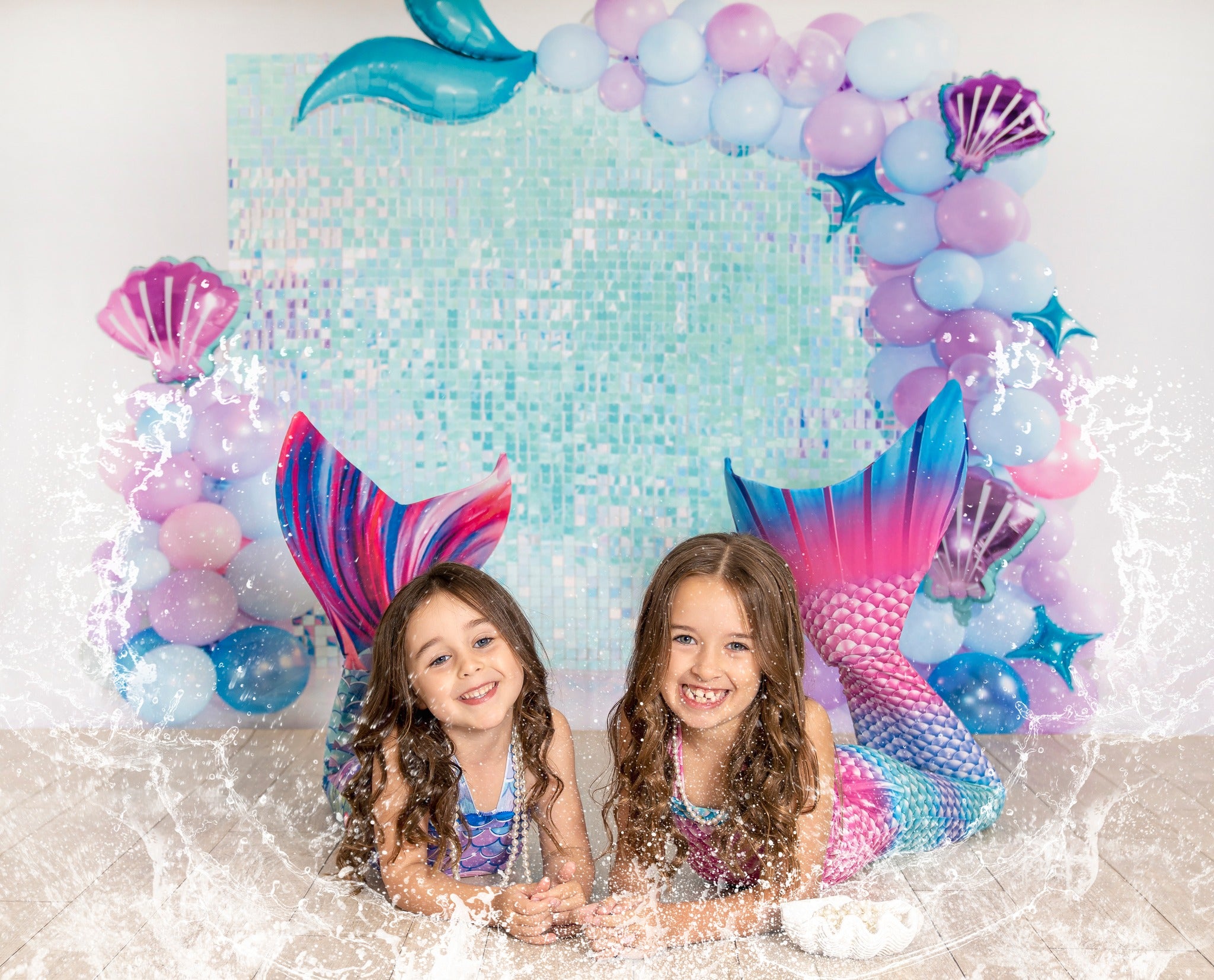 Kate Balloon Party Backdrop Birthday Designed by Emetselch - Kate Backdrop AU
