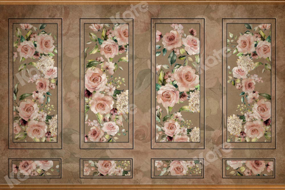 Kate Vintage Wall Backdrop Art Floral Texture Designed by Chain Photography - Kate Backdrop AU