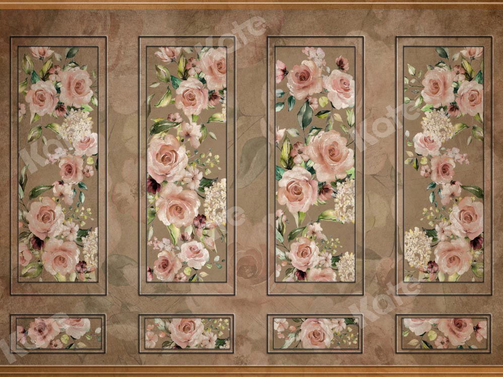 Kate Vintage Wall Backdrop Art Floral Texture Designed by Chain Photography - Kate Backdrop AU