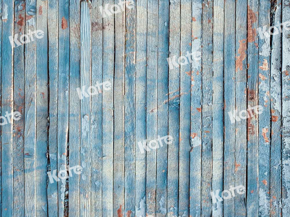 Kate Retro Backdrop Blue Wood Plank Designed by Kate Image - Kate Backdrop AU