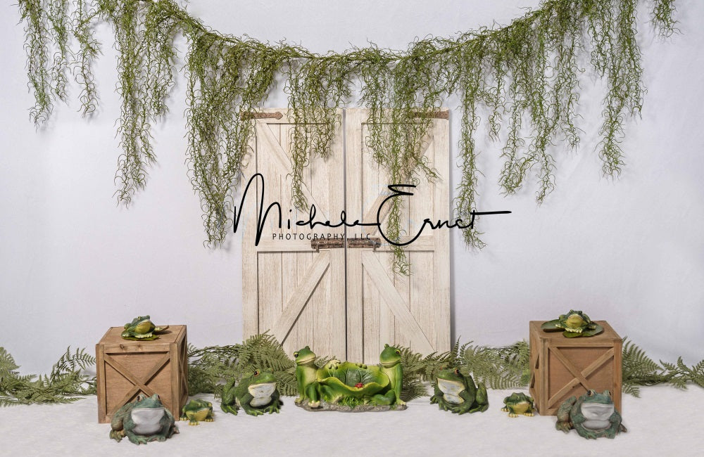 Kate Summer Frogs Backdrop Green Plants Designed By Michele Ernst Photography - Kate Backdrop AU