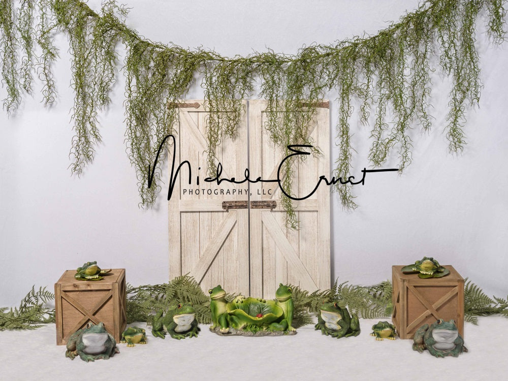 Kate Summer Frogs Backdrop Green Plants Designed By Michele Ernst Photography - Kate Backdrop AU