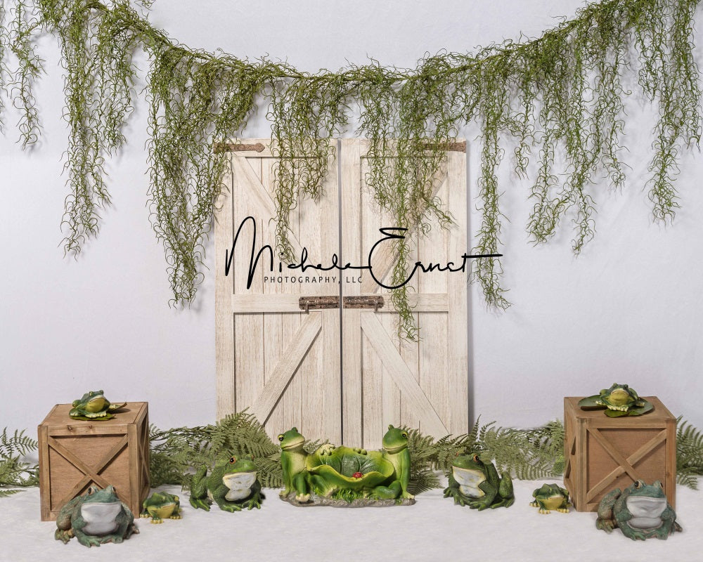 Kate Summer Frogs Backdrop Green Plants Designed By Michele Ernst Photography - Kate Backdrop AU
