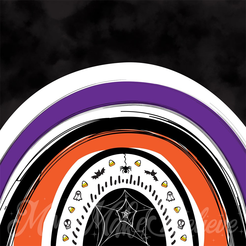 Kate Halloween Rainbow Backdrop Designed by Mini MakeBelieve - Kate Backdrop AU