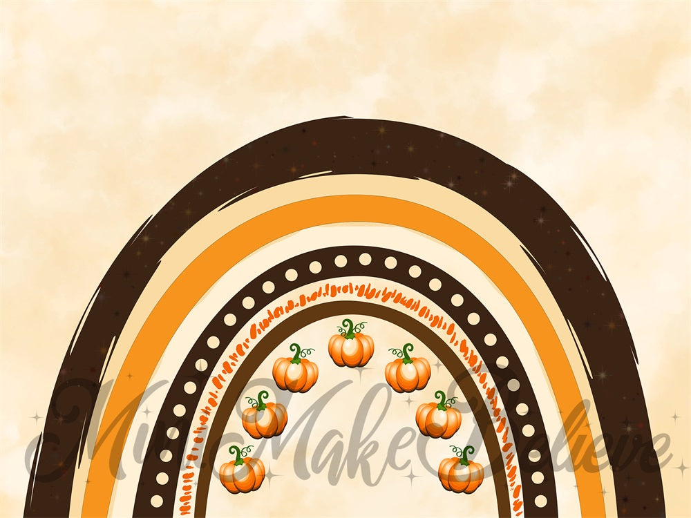 Kate Pumpkins Rainbow Backdrop Cake Smash Designed by Mini MakeBelieve - Kate Backdrop AU
