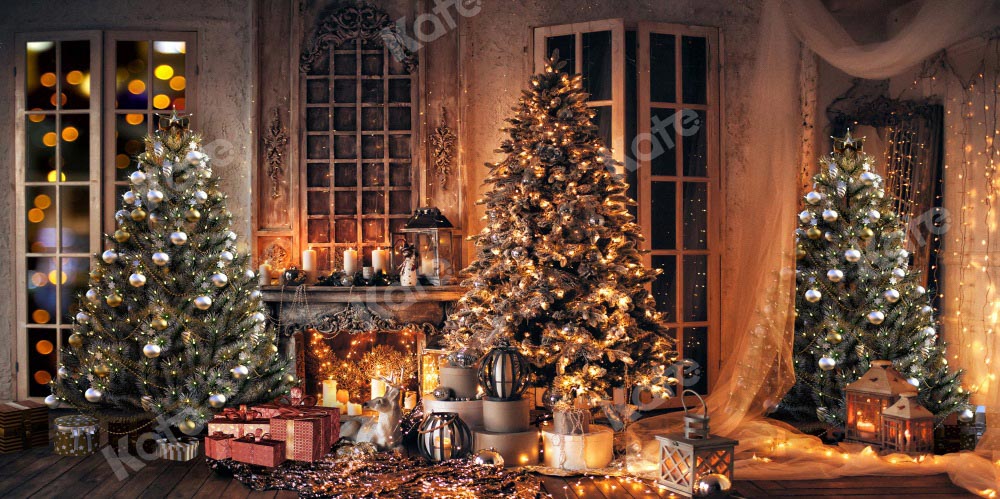 Kate Candlelit Christmas Tree Backdrop Designed by Chain Photography - Kate Backdrop AU