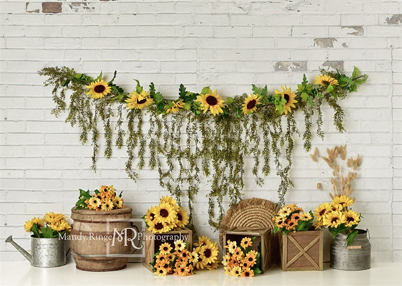 Kate Country Sunflowers Backdrop Designed by Mandy Ringe Photography - Kate Backdrop AU