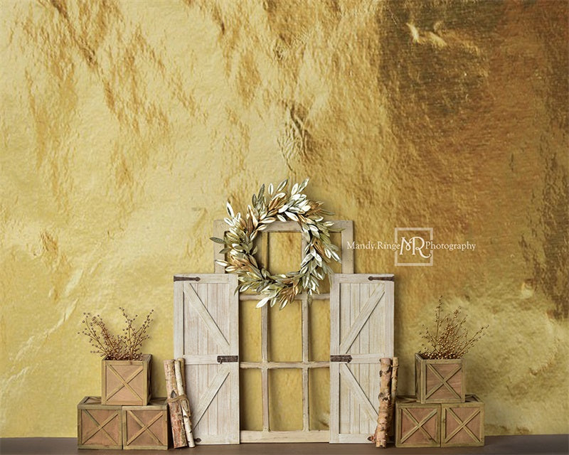 Kate Golden Holiday Backdrop Designed by Mandy Ringe Photography - Kate Backdrop AU