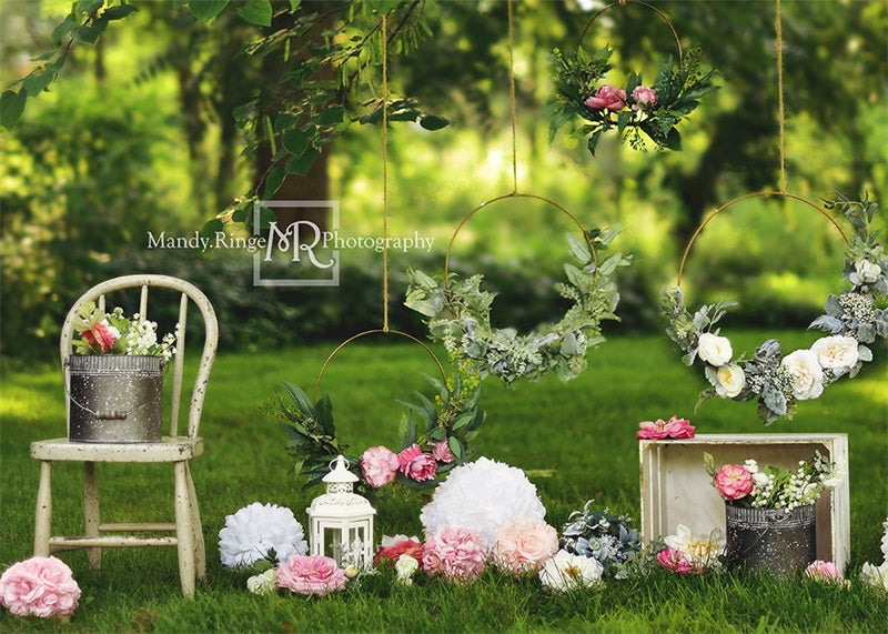 Kate Outdoor Floral Hoops Backdrop Designed By Mandy Ringe Photography - Kate Backdrop AU