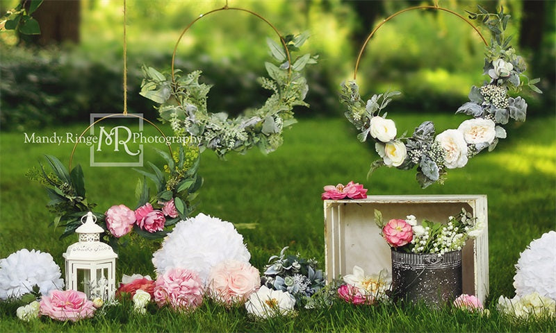 Kate Outdoor Floral Hoops Backdrop Designed By Mandy Ringe Photography - Kate Backdrop AU