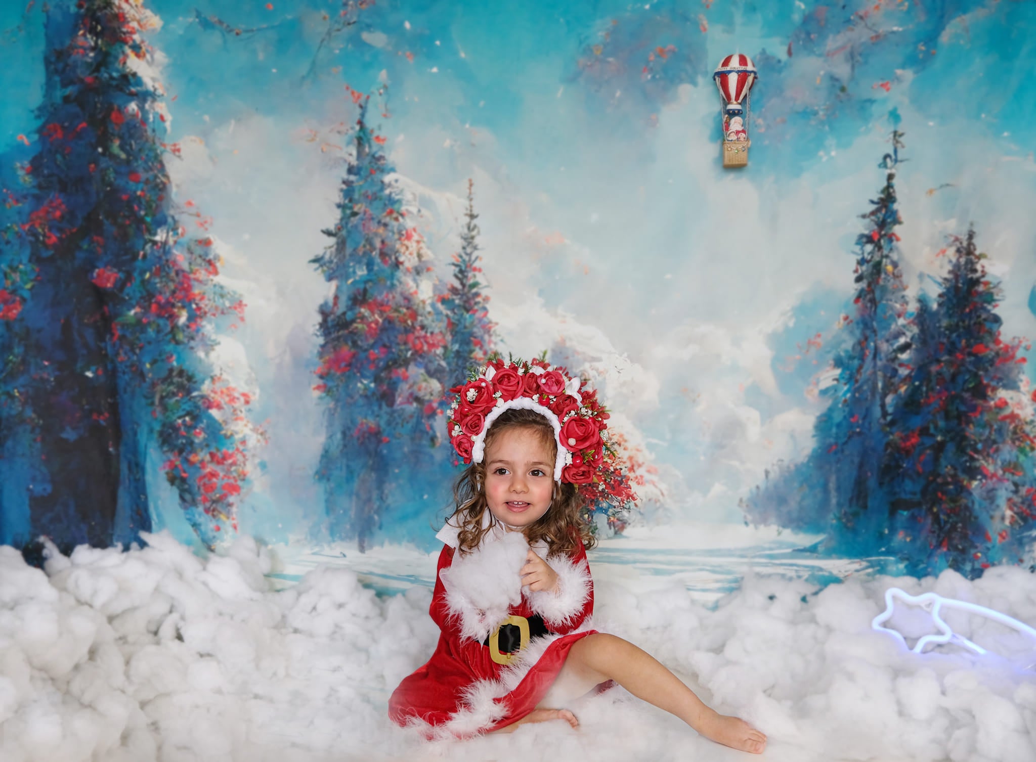 Kate Blue Winter Wonderland Backdrop Designed By Pine Park Collection - Kate Backdrop AU