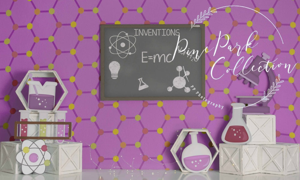 Kate Little Scientist Girl Backdrop Designed By Pine Park Collection - Kate Backdrop AU