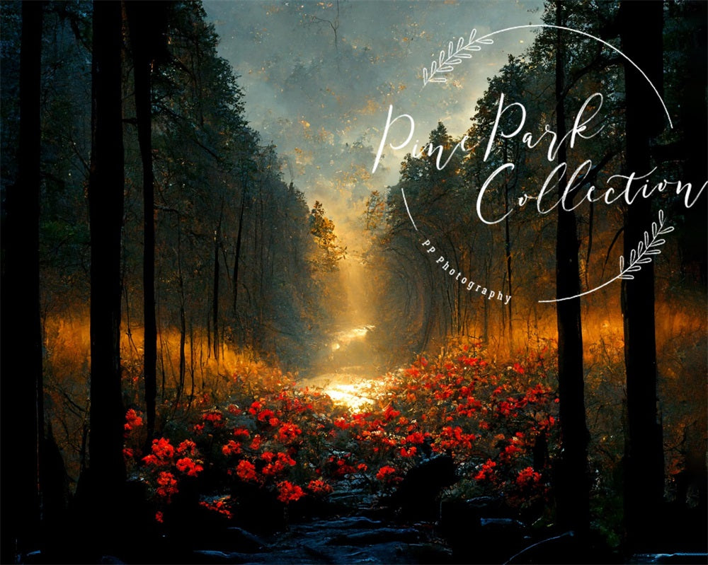 Kate Mountian WildFlowers Backdrop Designed By Pine Park Collection - Kate Backdrop AU