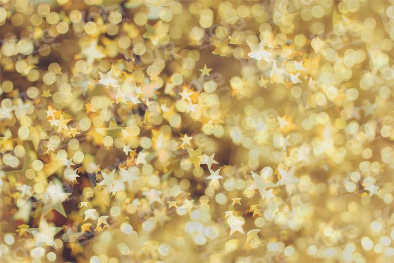 Kate Golden Star Backdrop Bokeh New Year for Photography - Kate Backdrop AU