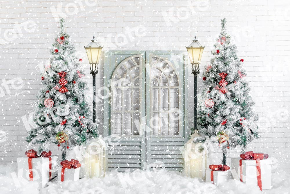 Kate Christmas Snowflake Backdrop Winter Gate Designed by Uta Mueller Photography - Kate Backdrop AU