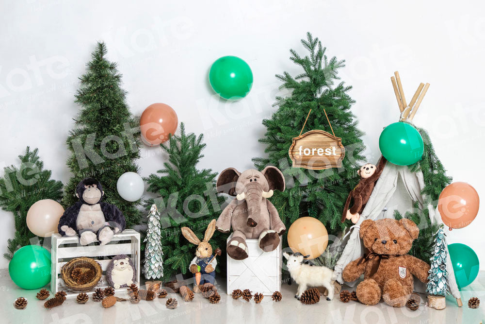 Kate Forest Animal World Backdrop Designed by Uta Mueller Photography - Kate Backdrop AU