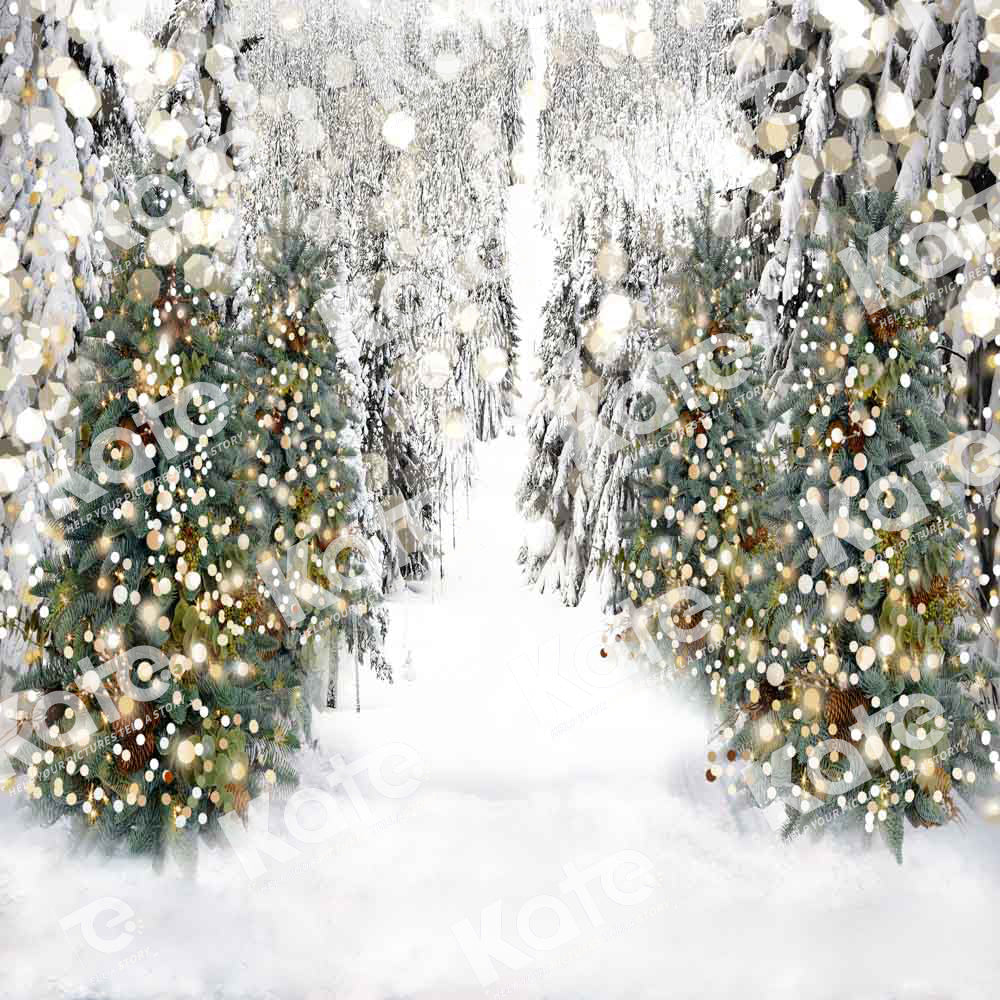 Kate Winter Snow Backdrop Forest Bokeh Designed by Chain Photography - Kate Backdrop AU