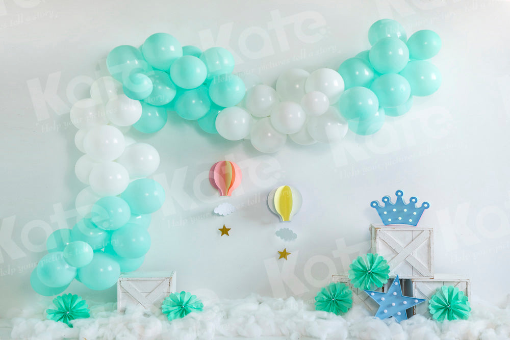 Kate Balloon Cake Smash Backdrop Designed by Emetselch - Kate Backdrop AU