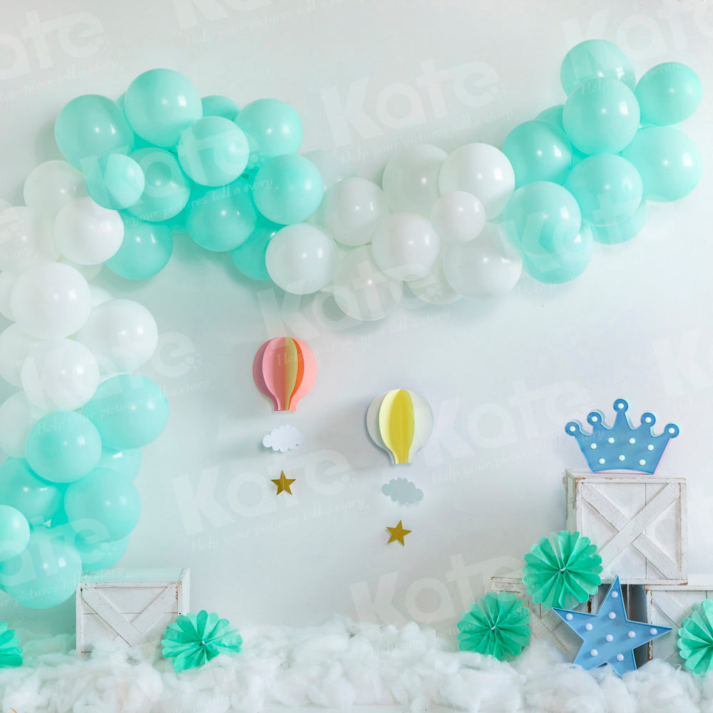 Kate Balloon Cake Smash Backdrop Designed by Emetselch - Kate Backdrop AU