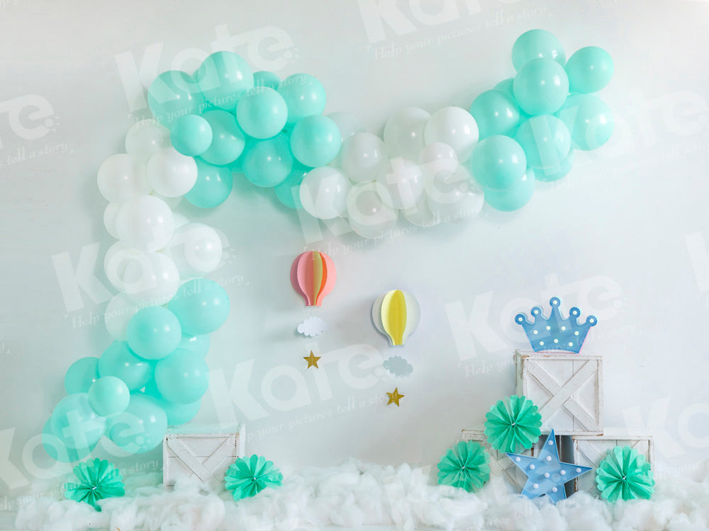 Kate Balloon Cake Smash Backdrop Designed by Emetselch - Kate Backdrop AU