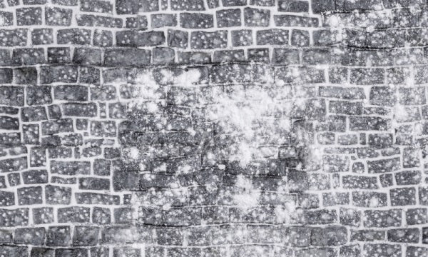 Kate Grey Snow Cobblestone Backdrop Christmas Holiday Halloween Designed by Mini MakeBelieve - Kate Backdrop AU