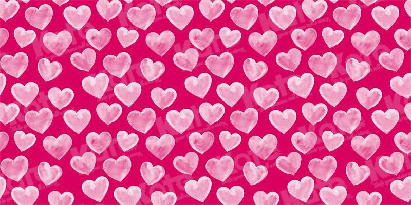 Kate Valentine's Day Pink Love Repeat Backdrop for Photography - Kate Backdrop AU