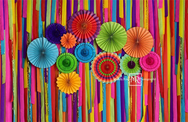 Kate Paper Fan Fiesta Backdrop Designed by Mandy Ringe Photography - Kate Backdrop AU