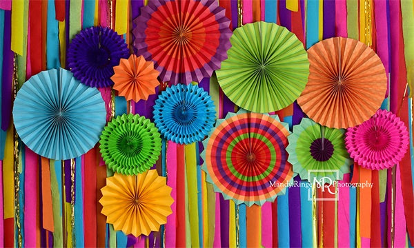 Kate Paper Fan Fiesta Backdrop Designed by Mandy Ringe Photography - Kate Backdrop AU