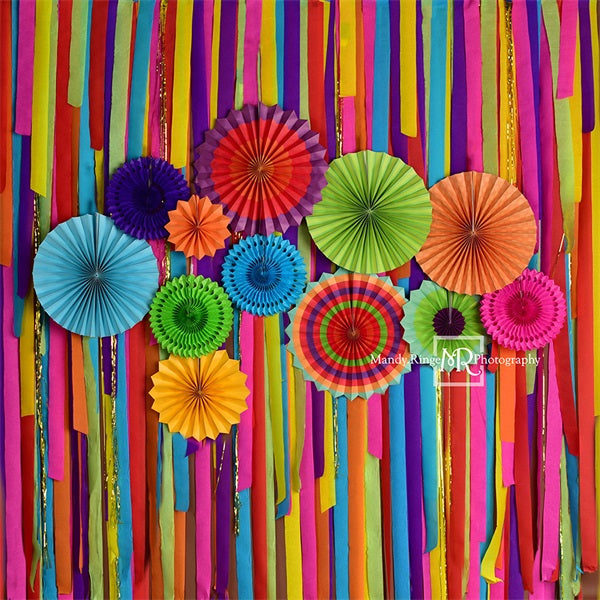 Kate Paper Fan Fiesta Backdrop Designed by Mandy Ringe Photography - Kate Backdrop AU