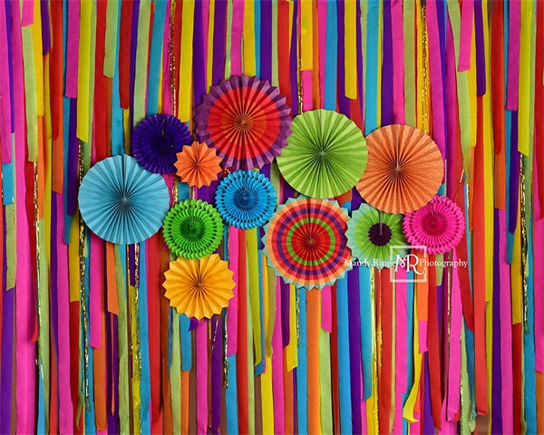 Kate Paper Fan Fiesta Backdrop Designed by Mandy Ringe Photography - Kate Backdrop AU