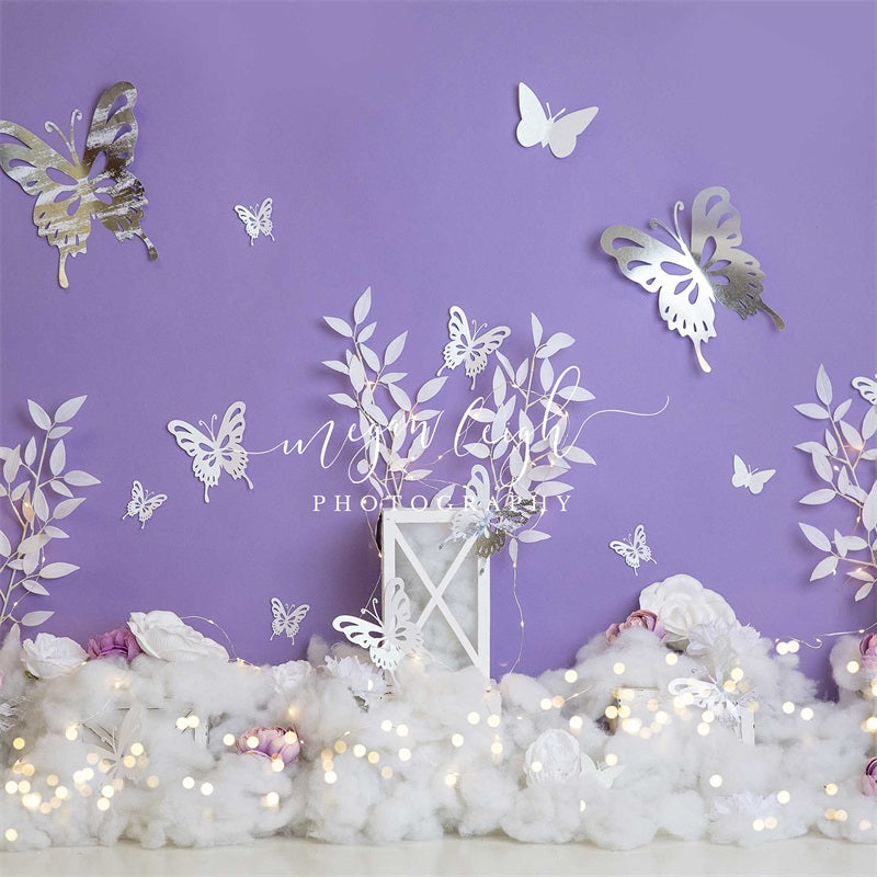 Kate Icy Butterfly Backdrop Designed by Megan Leigh Photography - Kate Backdrop AU