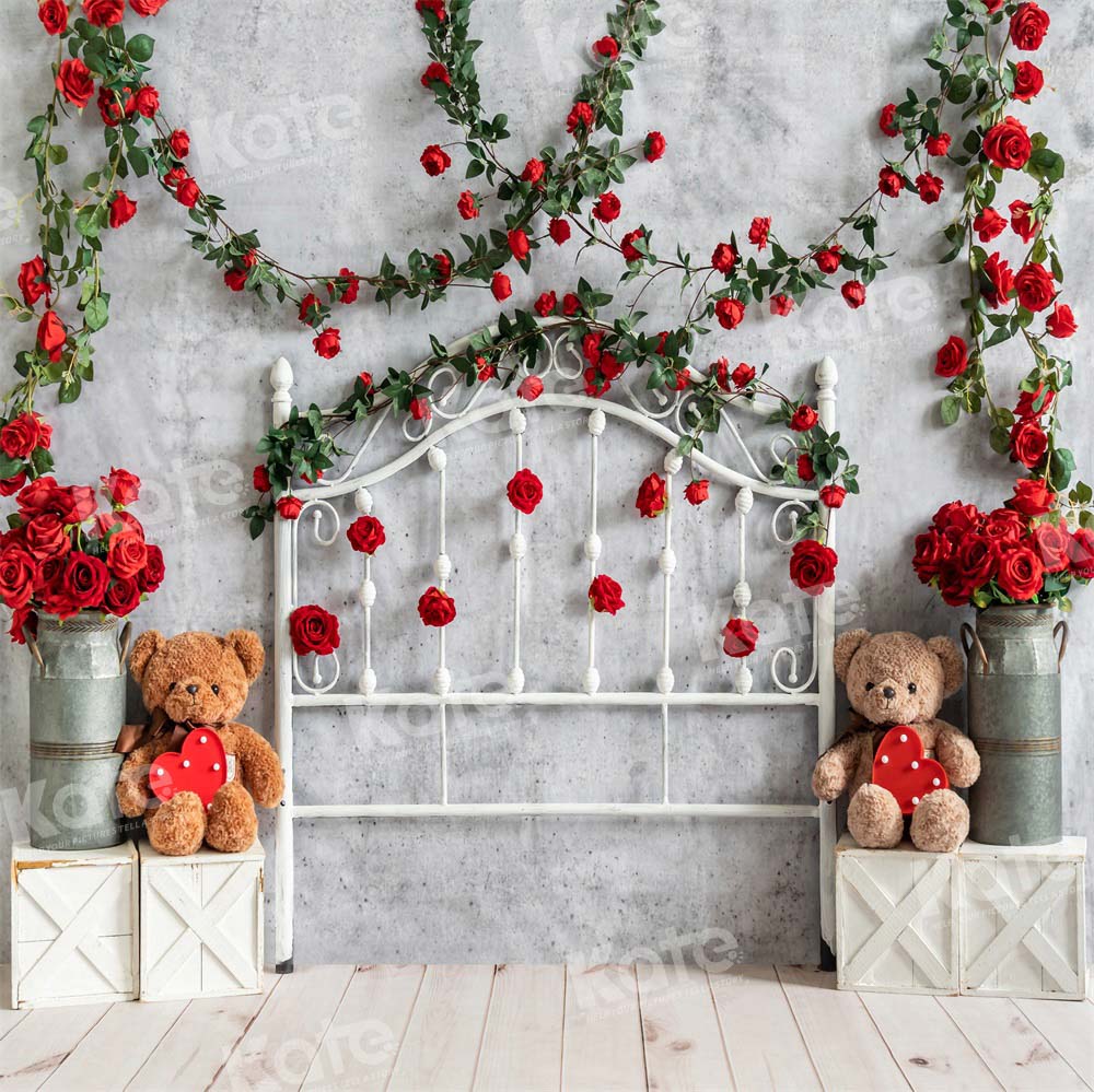 Kate Valentine Headboard Backdrop Rose Designed by Emetselch - Kate Backdrop AU