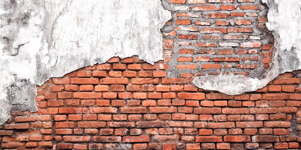 Kate Broken Brick Wall Backdrop Vintage texture Designed by Kate Image - Kate Backdrop AU