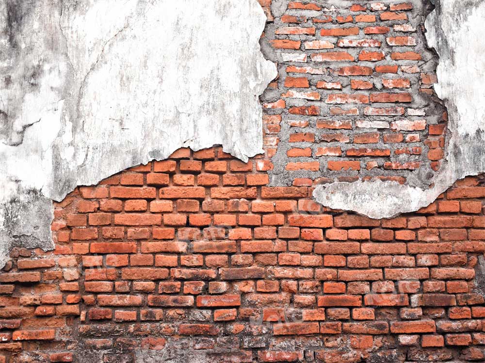 Kate Broken Brick Wall Backdrop Vintage texture Designed by Kate Image - Kate Backdrop AU