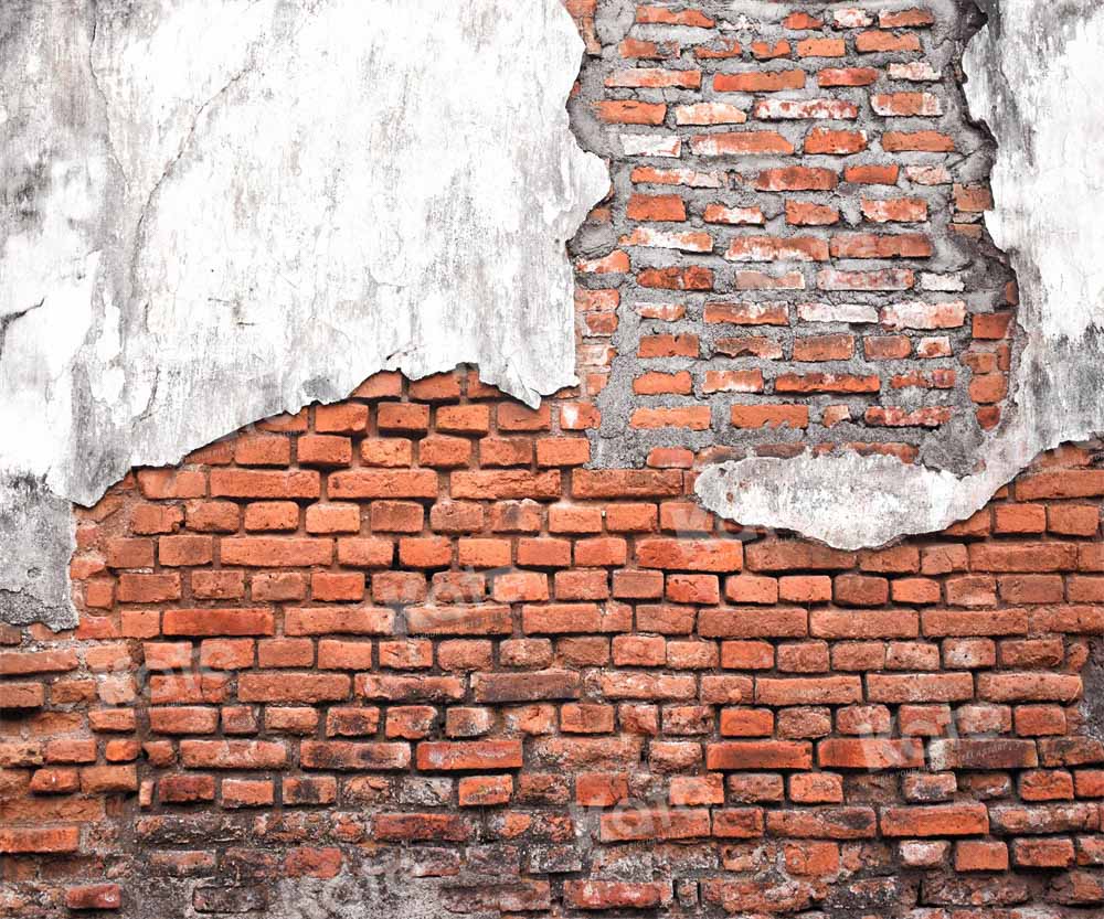 Kate Broken Brick Wall Backdrop Vintage texture Designed by Kate Image - Kate Backdrop AU