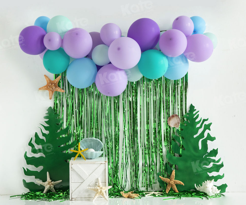 Kate Underwater World Backdrop Balloon Designed by Emetselch - Kate Backdrop AU