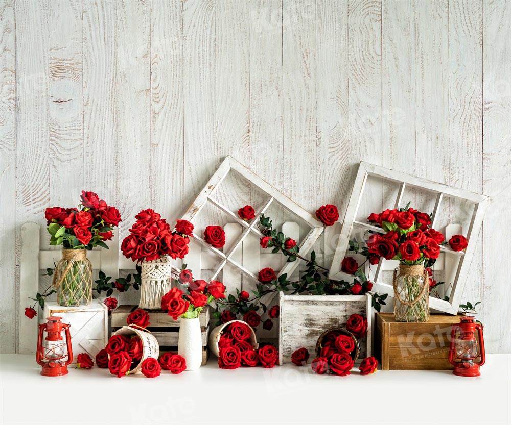 Kate Valentine's Day Rose Backdrop Birthday Designed by Emetselch - Kate Backdrop AU