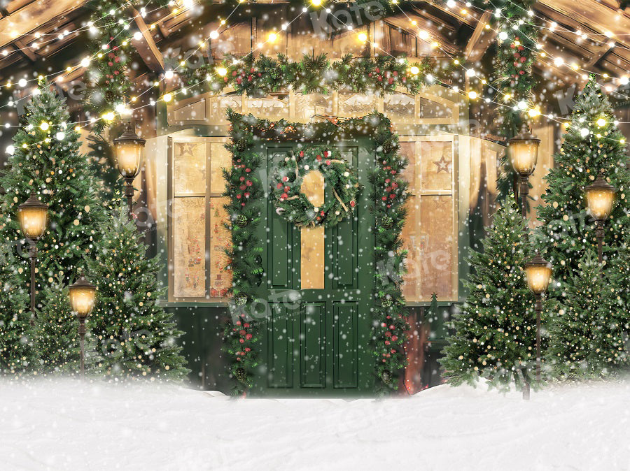 Kate Christmas Backdrop Outdoor Snow Scene for Photography - Kate Backdrop AU