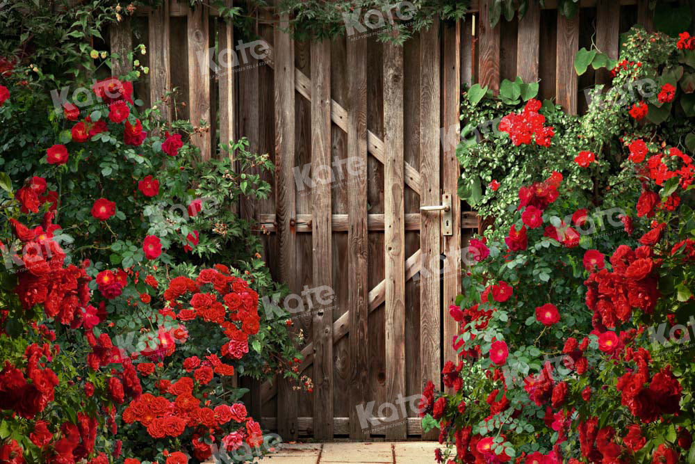 Kate Valentine's Day Backdrop Rose Garden Flower Designed by Chain Photography - Kate Backdrop AU