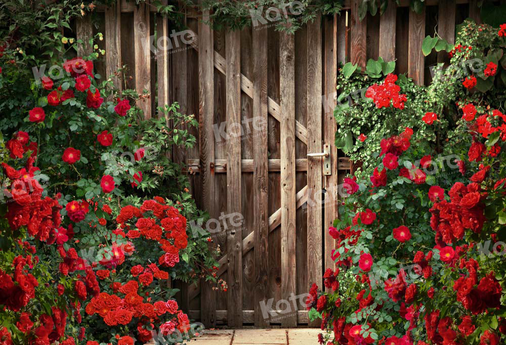 Kate Valentine's Day Backdrop Rose Garden Flower Designed by Chain Photography - Kate Backdrop AU