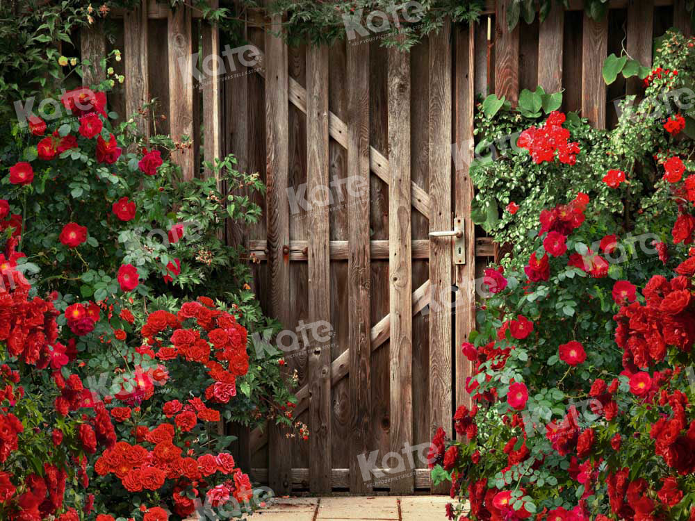 Kate Valentine's Day Backdrop Rose Garden Flower Designed by Chain Photography - Kate Backdrop AU