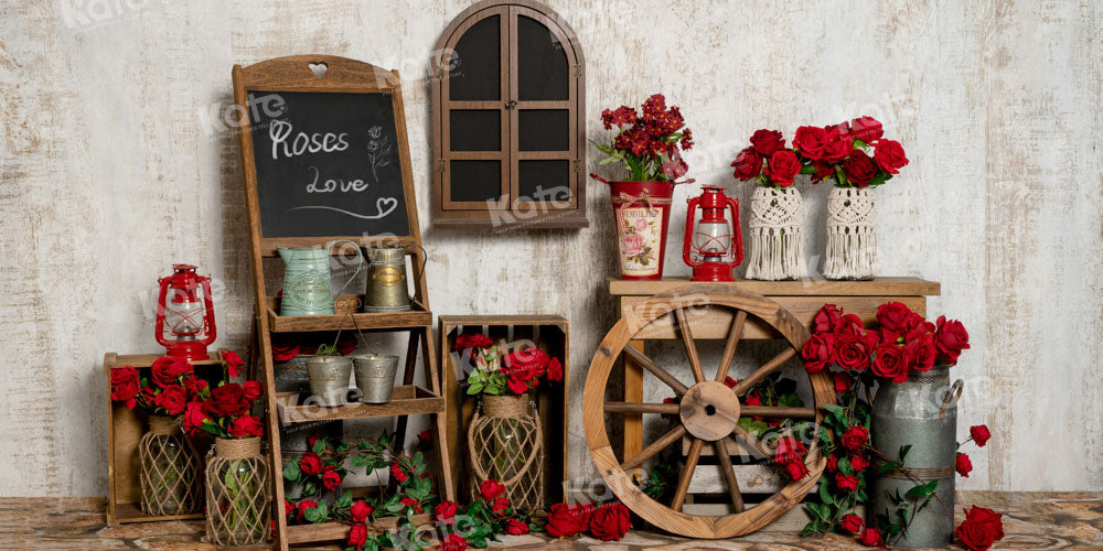 Kate Valentine's Day Backdrop Rose Designed by Chain Photography - Kate Backdrop AU