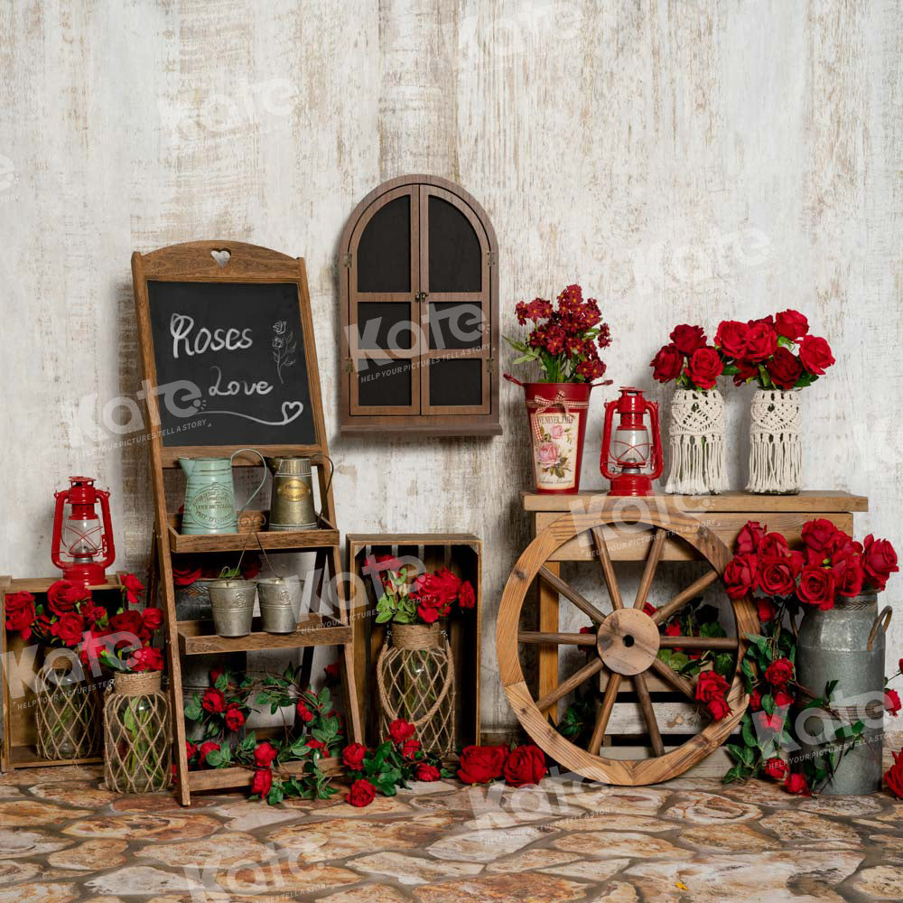 Kate Valentine's Day Backdrop Rose Designed by Chain Photography - Kate Backdrop AU