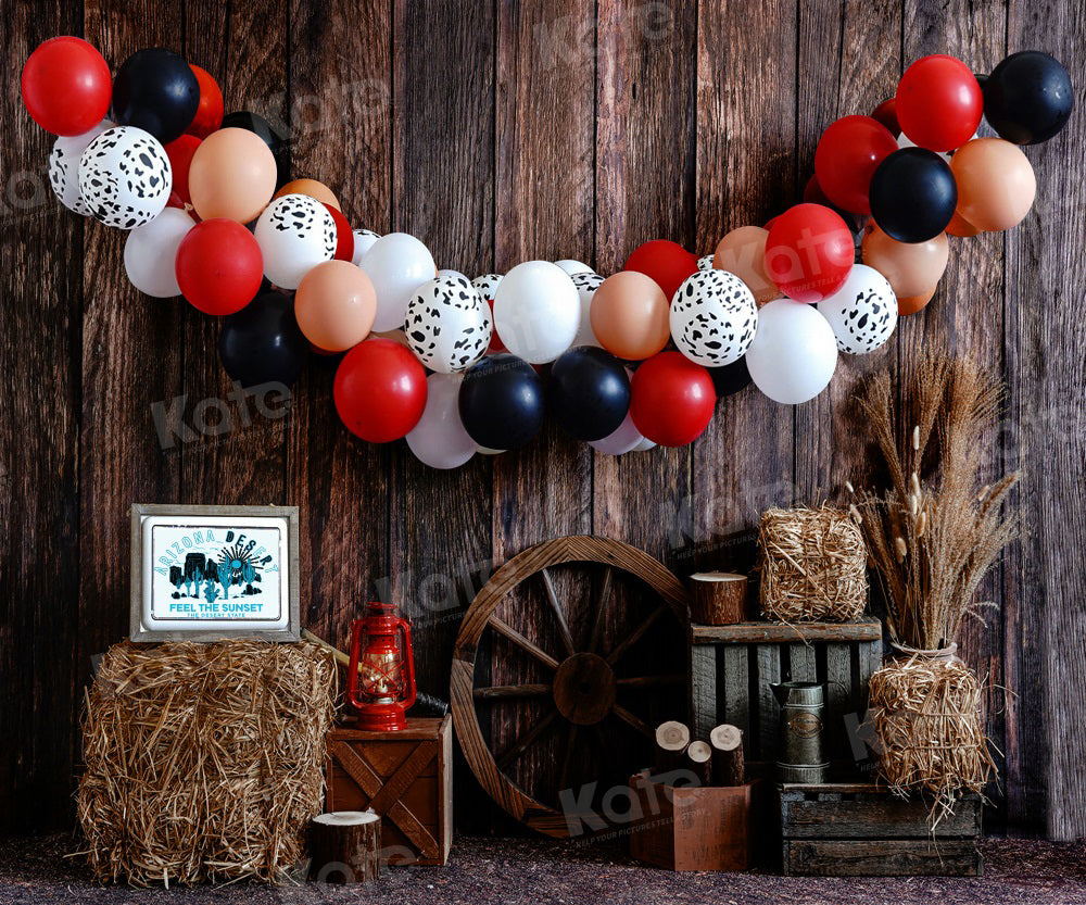 Kate Autumn Cowboy Barn Rodeo Backdrop for Photography - Kate Backdrop AU